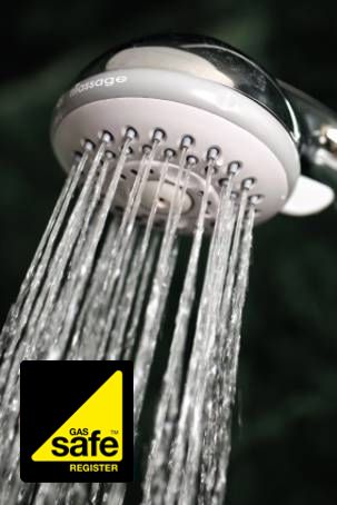 Shower and logo